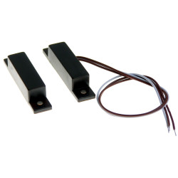 Magnetic sensor, Reed switch, 64mm, 20mm gap, NO and NC - brown color For Satel Bosch Elmes ... ACTii AC7013
