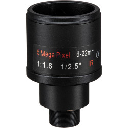 Obiektyw M12 S-MOUNT ZOOM 6mm-22mm 25-7st 5MP przesłona manualna do kamer płytkowych zmiennoogniskowy ACTii AC8298