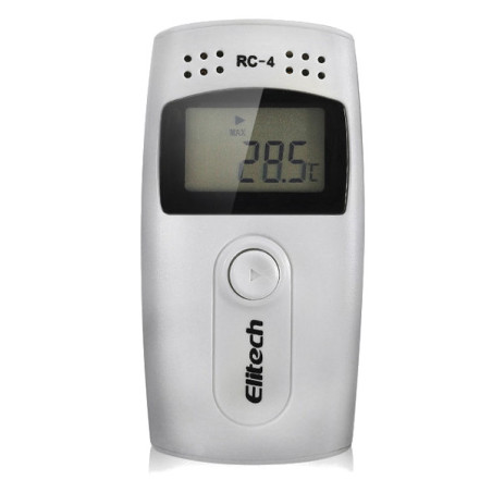 Enregistreur de température avec mémoire Thermomètre USB avec sonde externe, Capteur Capteur de température avec alarme ACTii AC