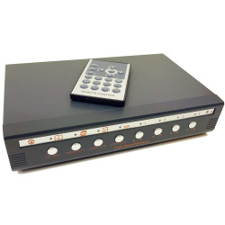 QUAD beeldverdeler voor 4 industriële CCTV camera's AHD TVI CVI CVBS HDMI 1080p VGA met afstandsbediening ACTii AC8247