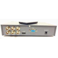 QUAD Image Splitter for 4 CCTV AHD TVI CVI CVBS HDMI 1080p VGA industrial cameras + remote control ACTii AC8247