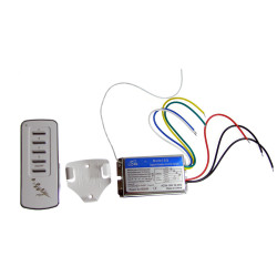 Interrupteur Interrupteur Interrupteur 4 Canaux Sans Fil 230V + Télécommande Relais 4 Canaux ACTii AC1560