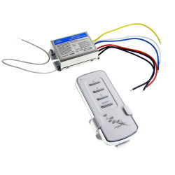 Interruptor Interruptor Interruptor de luz 3 canales Inalámbrico 230V + Mando a distancia, relé inalámbrico de 3 canales ACTii A