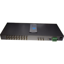 Διαχωριστής εικόνας QUAD για 9 κάμερες, VGA, RS485, Χρώμα, συναγερμός, Loop, Rack + τηλεχειριστήριο ACTii AC8755