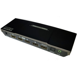 Switch HDMI 2.0 4X1 4K UHD 3D Audio SPDIF HDCP 2.2 HDR10 Dolby Vision 18Gbs + Remote Control ACTii AC8499