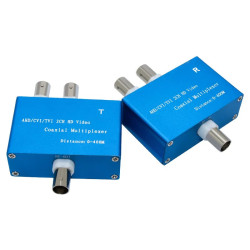 2-Channel AHD CVI TVI CVBS 1080p Video Multiplexer 400m Transmission via Coaxial Cable ACTii AC6454