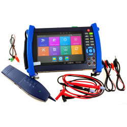 IP-kameratester service-skjerm LCD 7 1920x1200 AHD CVI TVI CVBS PTZ POE HDMI WIFI ONVIF 4K H.265 multimeter ACTii AC4350