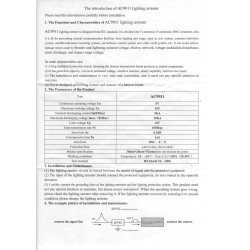 BNC Überspannungsschutz CCTV Blitzschutz ACTii AC9911