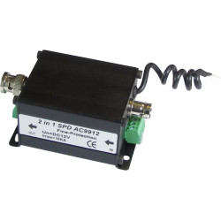 BNC Video and 12V Power Surge Protector CCTV Lightning Arrester Surge Protection Filter ACTii AC9912