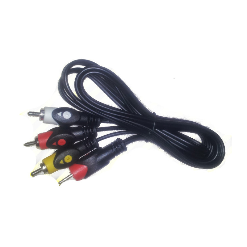 Cable 3x RCA CINCH connector a 1x Jack 3.5mm 4 pols 1.5m ACTii AC2810