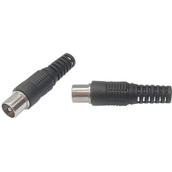 2 kpl Antenniliitin IEC koaksiaalikaapelille muovinen ACTii AC7834