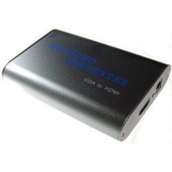 VGA to HDMI 컨버터 1080p HDCP 오디오 어댑터 PC TV 모니터 DVR 프로젝터 풀 HD 스케일링 액티브 ACTii AC7607