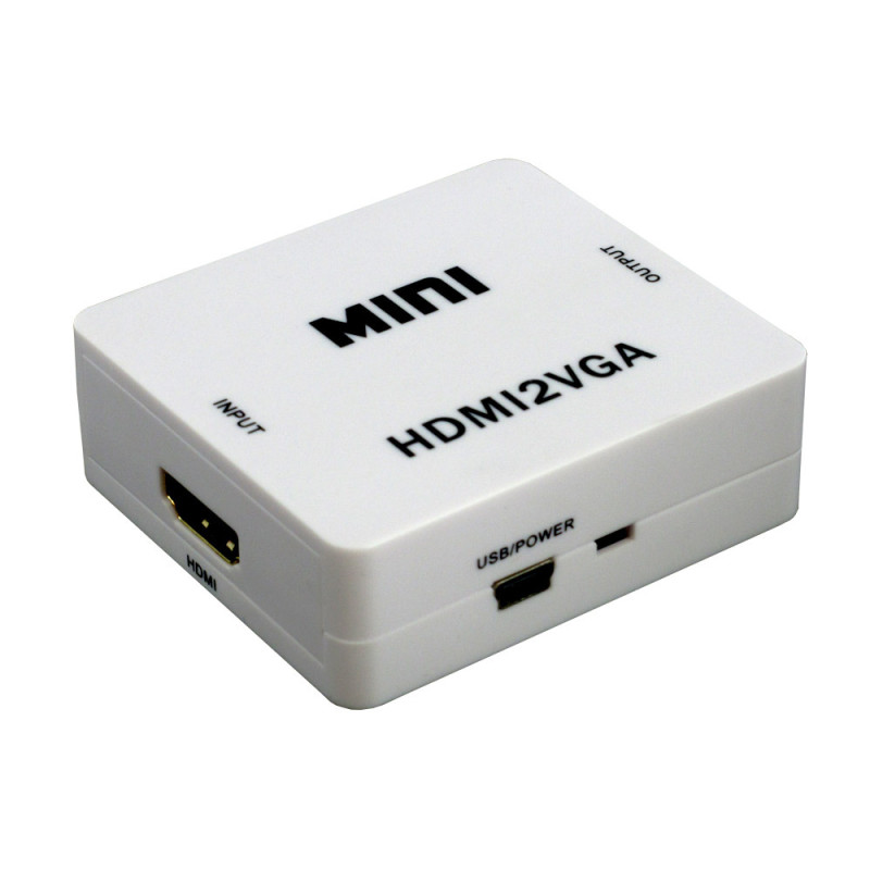 Mini Convertisseur HDMI 1.3 vers VGA et Audio Stéréo 1080p Adaptateur Vidéo Full HD ACTii AC5648