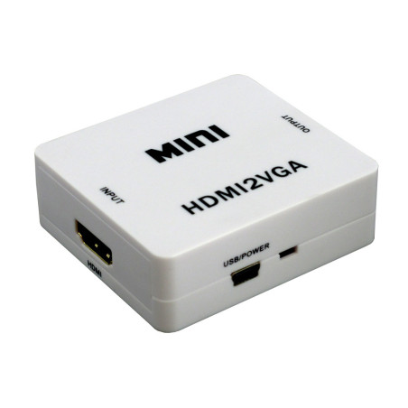 Mini Convertisseur HDMI 1.3 vers VGA et Audio Stéréo 1080p Adaptateur Vidéo Full HD ACTii AC5648