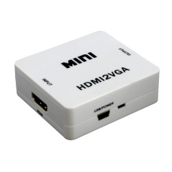 Mini Convertisseur HDMI 1.3 vers VGA et Audio Stéréo 1080p Adaptateur Vidéo Full HD ACTii AC5648