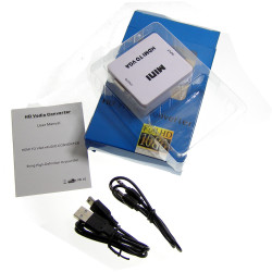 Mini Convertisseur HDMI 1.3 vers VGA et Audio Stéréo 1080p Adaptateur Vidéo Full HD ACTii AC5648