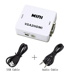 Μετατροπέας VGA σε HDMI με ήχο Full HD 1080p προσαρμογέας στερεοφωνικός ήχος PC TV οθόνη προβολέας ACTii AC8095