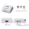 Convertisseur de signal HDMI vers AV RCA CVBS Vidéo Audio Stéréo Adaptateur Analogique Composite PAL NTSC Full HD 1080p Mini ACT