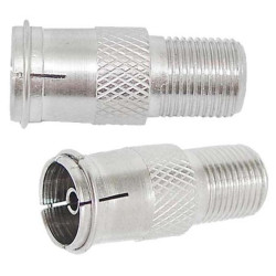 2 Stk. IEC Antennenbuchse auf F-Buchse Adapter ACTii AC4127