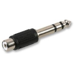 Adaptér konektor JACK 6.3mm na zásuvku CINCH ACTii AC4338
