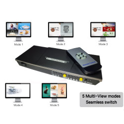 HDMI 4X1 PAP Multiviewer Switch 1080p Visning af fire videosignaler samtidigt + Fjernbetjening ACTII ACTii AC6473