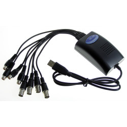 USB AHD 720p 1280x720 DVR kártya 4x VIDEO 4x AUDIO 100 fps Windows 7 10 iPhone Android ACTii AC3505