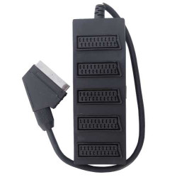 Verteiler EURO Anschluss EURO Stecker auf 5x EURO Buchse ACTii AC4673