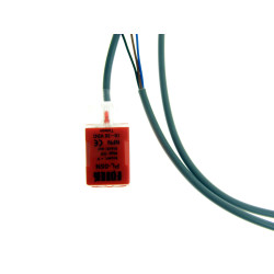 Induktiv nærhetssensor 5mm NPN NO 10-30V DC Rød 3 ledere FLUSH Innebygd FOTEK PL-05N