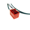 Induktiv nærhetssensor 5mm NPN NO 10-30V DC Rød 3 ledere FLUSH Innebygd FOTEK PL-05N