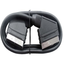 EURO SCART kábel 21 tűs 5m fekete DVB-T DVD STB ACTii AC4686