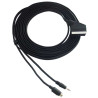 Cable EURO SCART a Jack 3.5 SVIDEO SVHS 10m ACTii AC6994