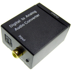 TOSLINK COAXIAL SPDIF Optical to 2x RCA Cinch Converter ACTii AC5692