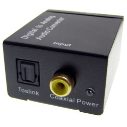 TOSLINK COAXIAL SPDIF Optical Converter to 2x Cinch RCA ACTii AC5692