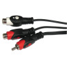 Kabel 1x RCA Stecker auf 2x RCA Buchse Y-Adapter 5m ACTii AC4040