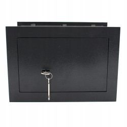 Mechanischer Wandtresor 33x20x23cm Zwei Ablagen Schwarz ACTii AC1068