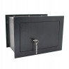 Mechanischer Wandtresor 33x20x23cm Zwei Ablagen Schwarz ACTii AC1068