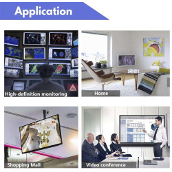 HDMI till AHD DVI CVI CVBS BNC 4K 2K 1080P 3MP 4MP 5MP 8MP 720P omvandlare med loop-förstärkare upp till 500m ACTii AC4177