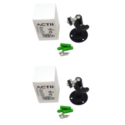 2x Насценна-столевы мантажны кранштэйн для камеры Google Nest Cam outdoor G3AL9 Металічны Рэгуляваны Трывалы Чорны ACTii AC5014