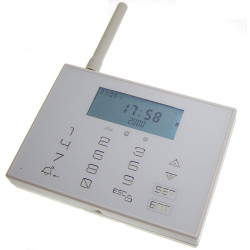 Allarme senza fili, Sistema di allarme con combinatore GSM, sirena wireless, sensore PIR e 2 telecomandi ACTii AC6503