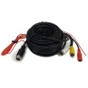 4PIN Rear View Camera Cable Aviation to Cinch RCA Power 15m for CCTV Car Cameras ACTii AC7601