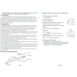 Rilevatore esterno, barriera fotoelettrica a infrarossi IR, 4 fasci, 30m ACTii AC1518