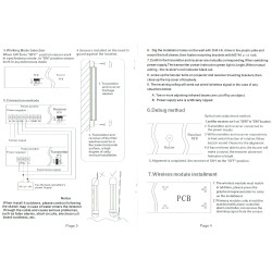 Rilevatore esterno, barriera fotoelettrica a infrarossi IR, 4 fasci, 30m ACTii AC1518