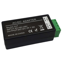 AC Voltage Converter Power Supply 16V - 28V, 24V, 18V AC to 12V DC 1.5A DC Voltage Reducer ACTii AC1628
