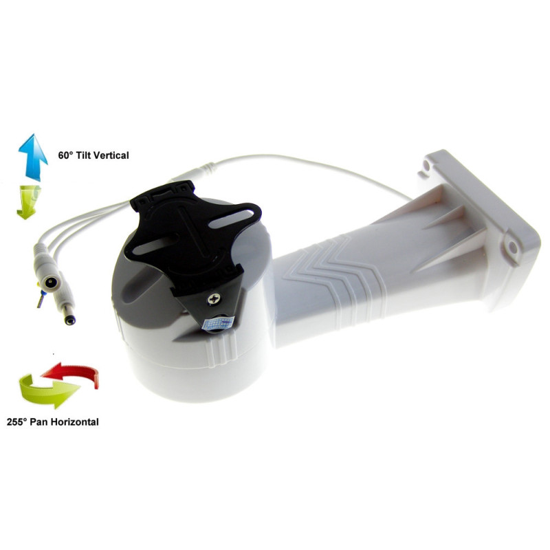 Mini Költéri Forgatható Szerkezet CCTV kamerákhoz PAN TILT SCANNER 255 fok 60 fok RS485 Vezérlő Tartó 12V ACTii AC2891