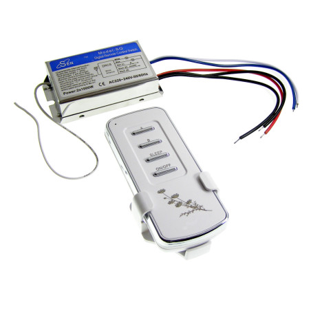 2-Channel Wireless Light Switch 230V with Remote Control ACTii AC9114