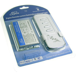 2-Channel Wireless Light Switch 230V with Remote Control ACTii AC9114