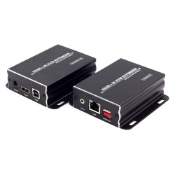 Extensor de vídeo HDMI + USB + sinal IR 120m via cabo de rede UTP trançado KVM 1080p HDCP Um para Muitos via IP ACTii AC9455