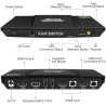 Switch KVM 2x1 HDMI 4K 1080p 3x USB 2.0 18Gbps HDCP 2.2 EDID HDR Telecomando IR ACTii AC7695