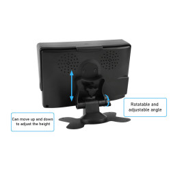 7 tommer AHD 1080P LCD-skærm med DVR-optager SD-kort til bil to kameraer delt skærm bus lastbil ACTii AC6064