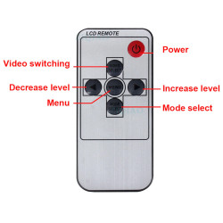 7 tommers AHD 1080P LCD-skjerm med DVR-opptaker SD-kort for bil to kameraer delt skjerm buss lastebil ACTii AC6064